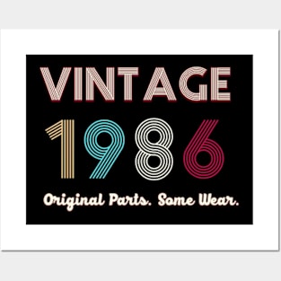 Vintage 1986 Original Parts. Some Ware Posters and Art